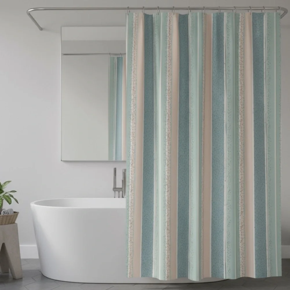 Wayfair Pastel Microdot Shower Curtain 70x72